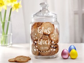 Graviertes Keksglas Ostergeschenk