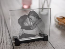 Foto-Glaskachel zum Valentinstag