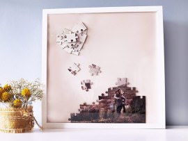 DIY Idee Valentinstag mit Puzzle