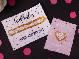 Selbst gemachte Rubbellose zum Valentinstag