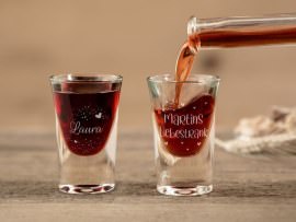 Graviertes Schnapsglas