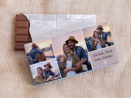 Foto-Schokolade als Idee zum Valentinstag