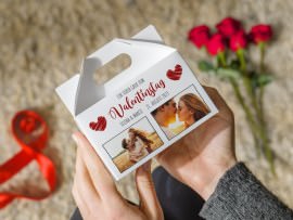Personalisierte Süßigkeitenbox zum Valentinstag