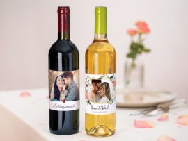 Personalisierte Weinetiketten zum Valentinstag