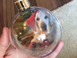 Valeskachen Weihnachtskugel Hund