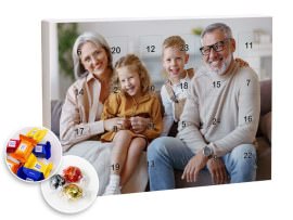 Foto-Adventskalender mit Lindt oder Ritter Sport Schokolade