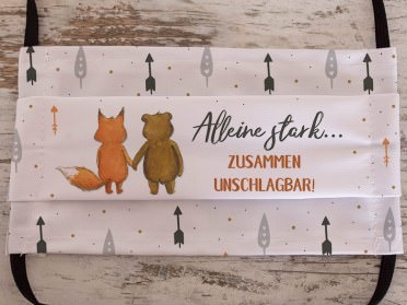 Bunt um den Mund Behelfsmaske