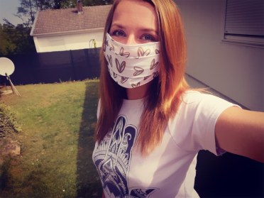 Bunt um den Mund Behelfsmaske