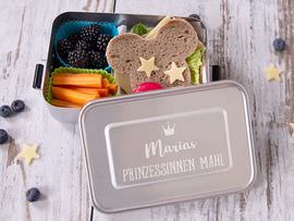 Gravierte Brotdose zur Einschulung