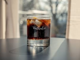 Graviertes Trinkglas