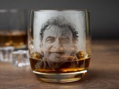 Whiskyglas mit Fotogravur