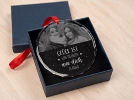 Deko-Glasanhänger mit Foto