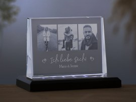 Glasfoto Liebe