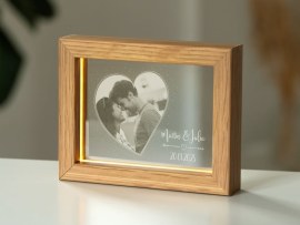 Foto im Leuchtrahmen