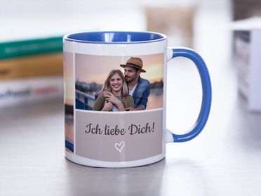 Farbige Tasse personalisiert