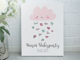 Fotouhr mit Geburtsdaten