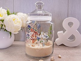 Keksglas als Geldgeschenk Baby