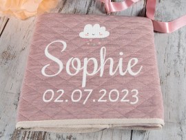 Babydecke rosa für Mädchen
