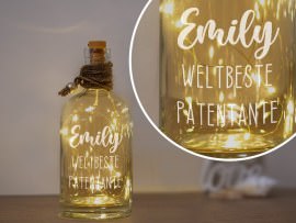 Gravierte Flasche Patentante