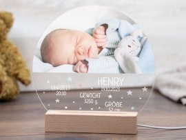 LED-Lampe Geschenk zur Geburt