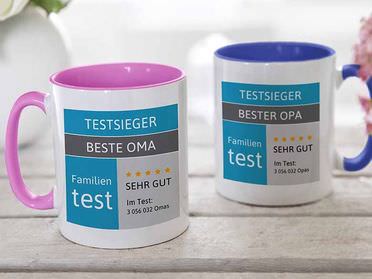 Tasse Testsieger für Oma und Opa