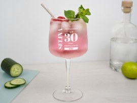 Ginglas mit Gravur zum Geburtstag