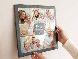 Schieferplatte als Geschenk zum Geburtstag