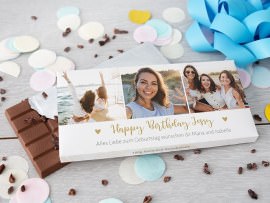 Foto-Schokolade zum Geburtstag