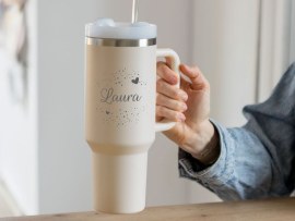 Gravierter Thermobecher