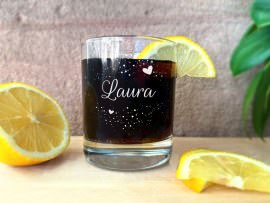 Graviertes Trinkglas zum Geburtstag