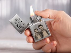 Zippo mit Fotogravur als Geburtstagsgeschenk