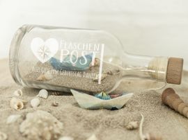 Flaschenpost für Gutscheine