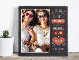 Schieferplatte für die beste Freundin