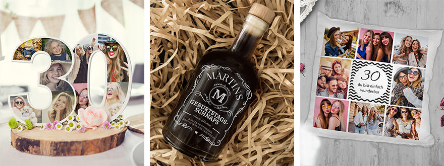 Geschenke zum 30. Geburtstag