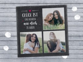 Schieferplatte für die beste Freundin