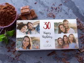 Fotoschokolade zum Geburtstag