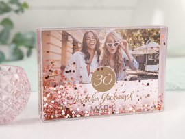 Schüttelrahmen als Geburtstagsgeschenk