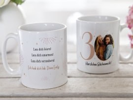 Fototasse zum 30. Geburtstag