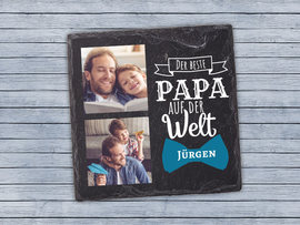 Schieferplatte für Papa