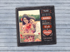 Schieferplatte für Mama