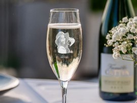 Sektglas mit Foto