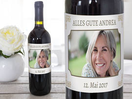 Weinetikett zum Jubiläum