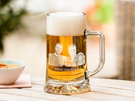 Gravierter Bierkrug zum Geburtstag