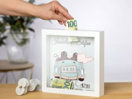 Bilderrahmen-Spardose Geldgeschenk Hochzeit