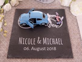 Schieferplatte für Geldgeschenke