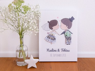 Leinwand als Geldgeschenk
