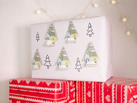 Geldgeschenk für Weihnachten selbst basteln