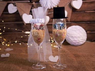 Geldgeschenk für Hochzeit selbst basteln