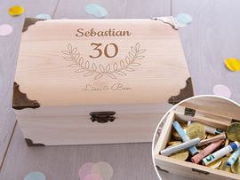 Schatztruhe als Geldgeschenk zum Geburtstag