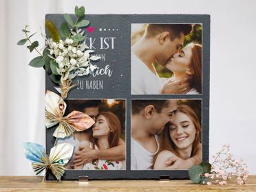 Schieferplatte als Geldgeschenk